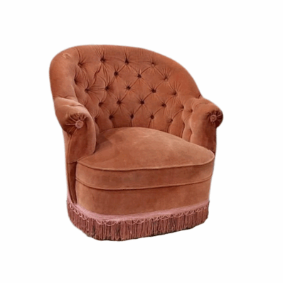 Location mobilier, fauteuil crapaud Vintage événements et mariages dans le Gard et l'Hérault